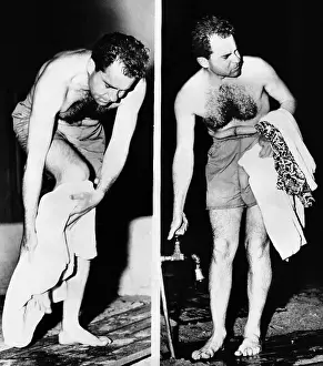 Towel Prints: Republican Vice President-elect Richard Nixon after an ocean swim