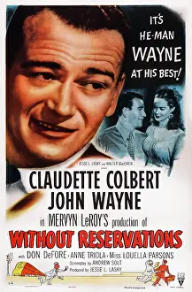 Claudette Prints: WITHOUT RESERVATIONS, from left: John Wayne