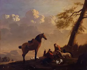 Rest Prints: Rest after Hunting, after Karel Dujardin