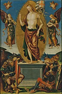 Mid Air Prints: Resurrection, by Bernardo di Matteo, 15th Century, - Italy, Veneto, Venice, Ca dOro. All