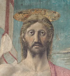 Square Image Prints: The Resurrection of Christ, by Pietro di Benedetto dei Franceschi known as Piero della Francesca