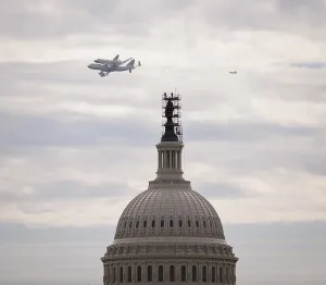Space Travel Prints: Retiring space shuttle Discovery atop a NASA 747