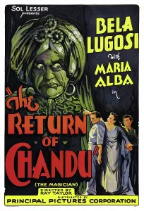 Curtain Prints: THE RETURN OF CHANDU, US poster art