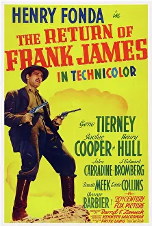 6hp Ec Prints: THE RETURN OF FRANK JAMES, US poster art