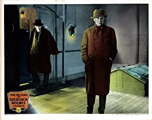 Overcoat Prints: THE RETURN OF SHERLOCK HOLMES, Clive Brook, (right), 1929