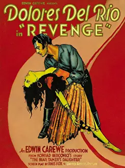 Open Collar Prints: REVENGE, poster, LeRoy Mason (top), Dolores Del Rio (bottom), 1928