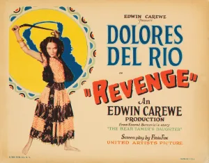Whip Prints: REVENGE, title card, Dolores Del Rio, 1928