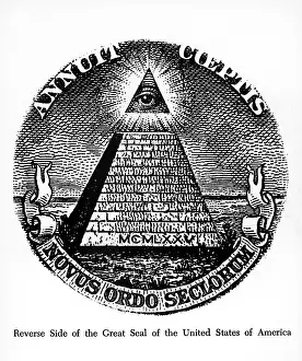 Symbol Prints: Reverse side of the Great Seal of the United States of America