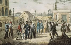 Fine Art Prints: Revolution of 1849 in Paris. Attack on the Barrire Fontainebleau (Juin 25)