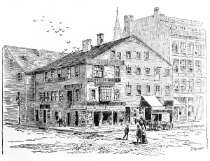 1700s Prints: Rhode Island, Exchange Coffee House