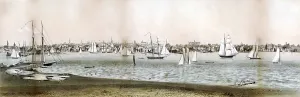 Sail Prints: Rhode Island. A view of Newport