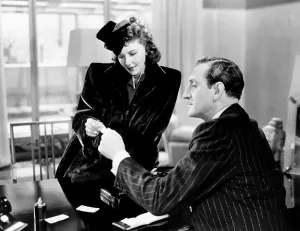 Padded Shoulders Prints: RHYTHM ON THE RIVER, from left, Mary Martin, Basil Rathbone, 1940