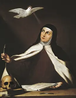 Books Prints: RIBERA, Jose (1588-1652). Santa Teresa de Jesus