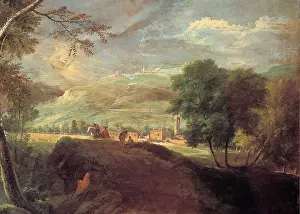 Grey Prints: Ricci Marco, Landscape with a Torrent and Monks