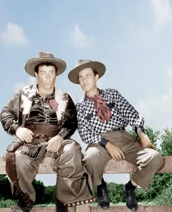 February Prints: RIDE EM COWBOY, from left: Lou Costello, Bud Abbott [Abbott and Costello], 1942