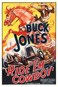1936 Movies Prints: RIDE EM COWBOY, top: Buck Jones, 1936