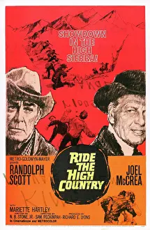 Punching Prints: RIDE THE HIGH COUNTRY, US poster, Randolph Scott, Joel McCrea, Mariette Hartley, 1962