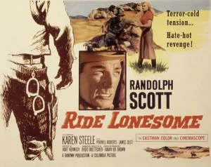 Karen Prints: RIDE LONESOME, Randolph Scott, Karen Steele, 1959