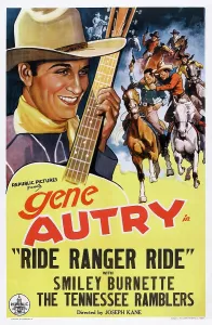 Autry Prints: RIDE, RANGER, RIDE, US poster, Gene Autry, 1936