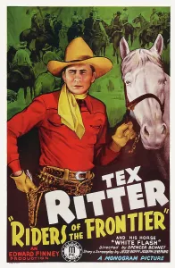 Ritter Prints: RIDERS OF THE FRONTIER, US poster art, Tex Ritter, 1939