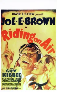 Florence Prints: RIDING ON AIR, Canadian poster art, from left: Joe E. Brown, Florence Rice, 1937