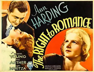 Images Dated 12th October 2009: THE RIGHT TO ROMANCE, left: Robert Young, right: Ann Harding, 1933