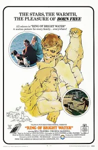 Independent Film Prints: RING OF BRIGHT WATER, US poster, inset from left: Bill Travers, Virginia McKenna, 1969