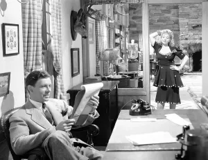 Murphy Prints: RINGSIDE MAISIE, from left: George Murphy, Ann Sothern, 1941