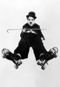 Roller Skate Prints: THE RINK, Charlie Chaplin, 1916