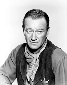 Sheriffs Badge Prints: RIO BRAVO, John Wayne, 1959