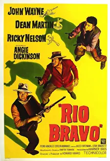 Ricky Prints: RIO BRAVO, John Wayne, Dean Martin, Ricky Nelson, 1959