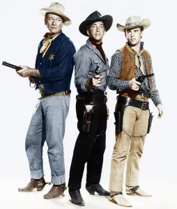 Ricky Prints: RIO BRAVO, from left: John Wayne, Dean Martin, Ricky Nelson, 1959