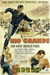 Images Dated 29th June 2007: RIO GRANDE, John Wayne, Claude Jarman Jr. Maureen O'Hara (bottom left), 1950