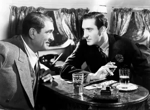 Rathbone Prints: RIO, from left, Victor McLaglen, Basil Rathbone, 1939