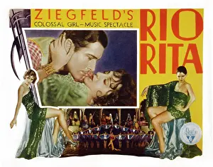Boles Prints: RIO RITA, US lobbycard, from top, inset, John Boles, Bebe Daniels, 1929