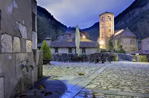 Gerona Prints: Ripolls. Beget. Church of Sant Cristofol