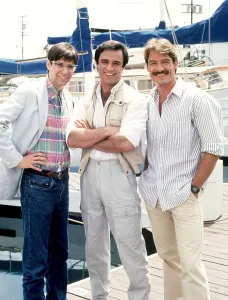 Penny Prints: RIPTIDE, (l-r): Thom Bray, Joe Penny, Perry King, 1984-86