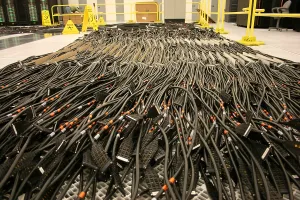 Progress Prints: Rivers of cables for the Dawn supercomputer at the Lawrence Livermore National Laboratory