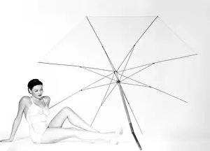Beach Umbrella Prints: ON THE RIVIERA, Gene Tierney, 1951