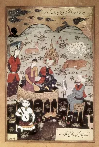 Muhammad 570 632 Prints: RIZA'I ABBASI (16th c.). History of Koran or History of the Ancient Prophets and Kings