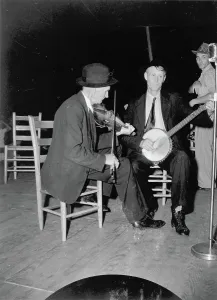 Images Dated 5th August 2014: R.J. Boyd, fiddle, and Millard Garrett