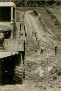 Communes Prints: Road construction in People's Temple Agricultural Project