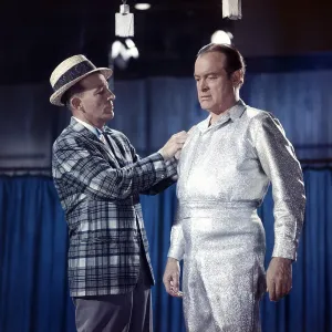 August Prints: THE ROAD TO HONG KONG, from left: Bing Crosby, Bob Hope, 1962