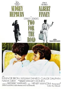 Finney Prints: TWO FOR THE ROAD, from left, Audrey Hepburn