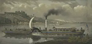 Transport Prints: Robert Fulton's steamboat, Clermont