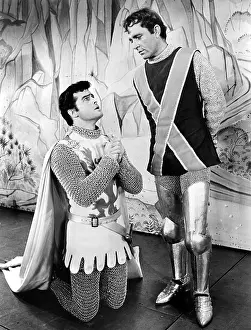 Burton Prints: Robert Goulet and Richard Burton in the stage production of CAMELOT in the early 1960s