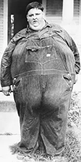 Human Body Prints: Robert Hughes, 18 years old, weighed of 708 pounds at his draft physical on June 9