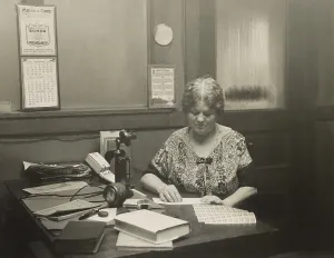 Office Prints: Robert La Follettes widow, Belle Case La Follette