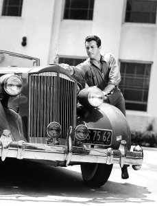 Taylor Prints: Robert Taylor and his Packard, 1930s