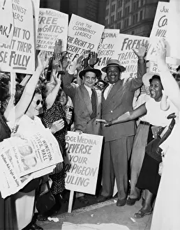 Thompson Prints: Robert Thompson and Benjamin Davis during the Foley Square Trial of American Communists in 1949